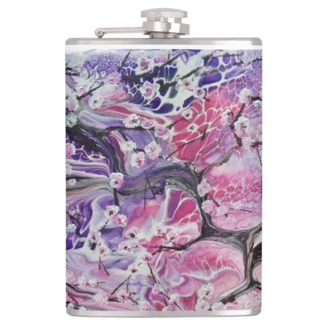 Cantil Árvore de flor de cereja rosa (Frente)