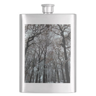 Cantil Árvores, na neve