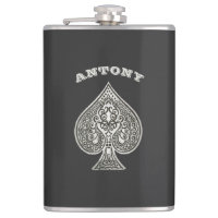 Ás de espada artístico retro do póquer