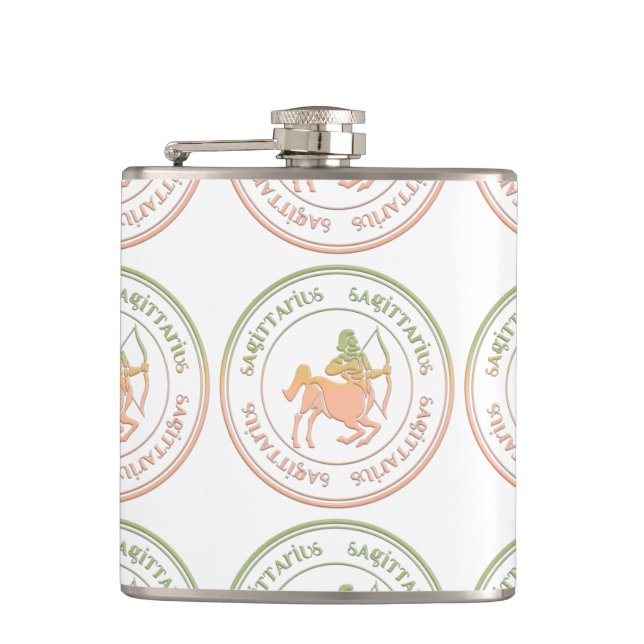 Cantil Astrologia Sagitário Zodiac d1 Flask 2 (Frente)
