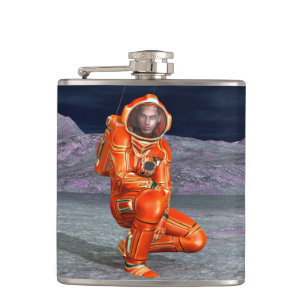 Cantil Astronauta Mars Space Explorer no Planeta de Alien