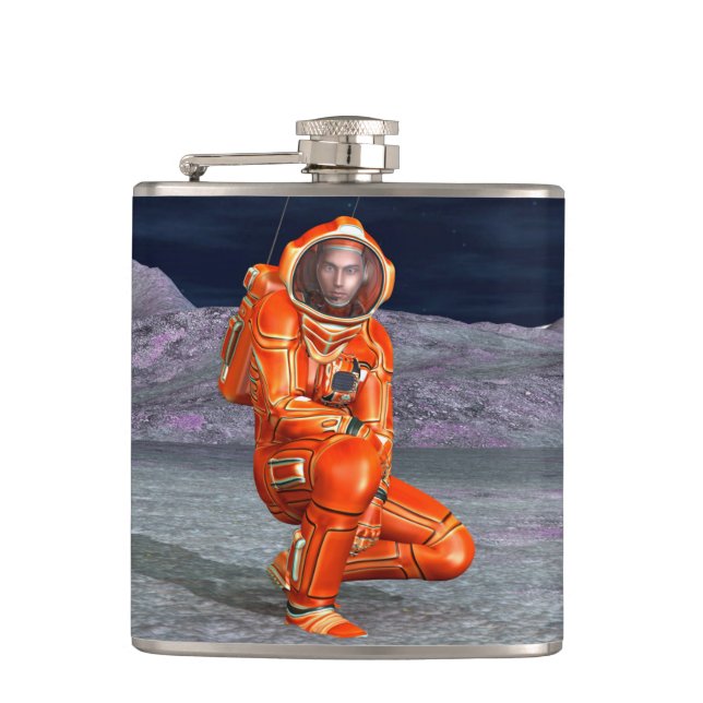 Cantil Astronauta Mars Space Explorer no Planeta de Alien (Frente)