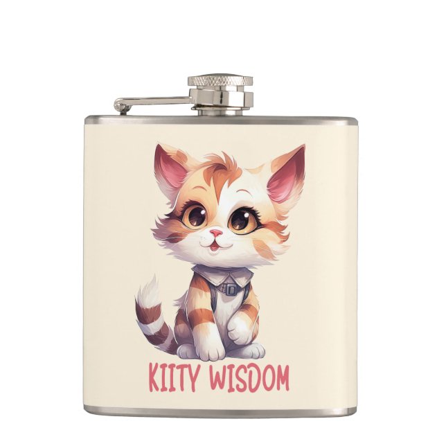 Cantil Atitude de gato sem cuidado - Design de felino com (Frente)