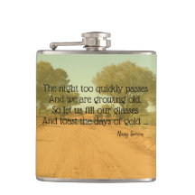 Aussie Henry Lawson Cote Bebendo Flask