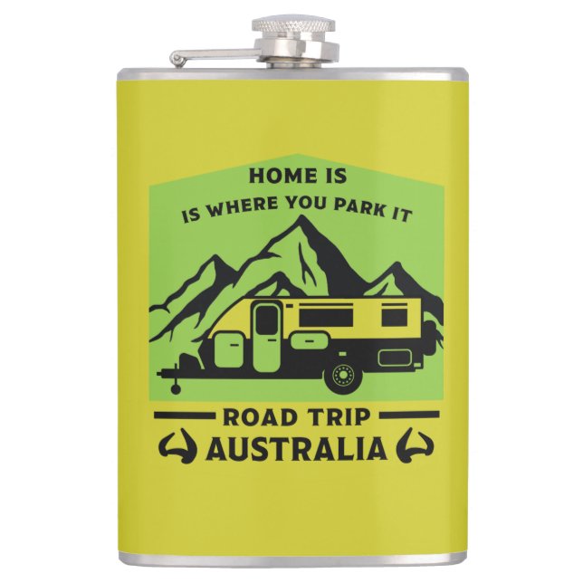 Cantil Australiana Aussie Caravan Caravanning Summer (Frente)