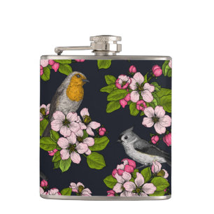 Cantil Aves e Blossomas em preto