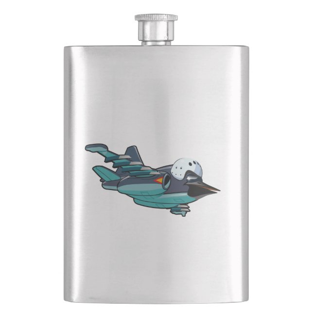 Cantil Avião-de-caça-caricatura (Frente)
