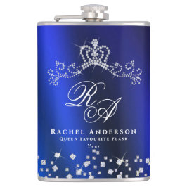 Cantil Azul-Monograma com Coroa brilhante