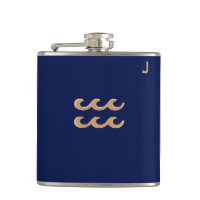 Azul Monograma - Zodiac - Aquário