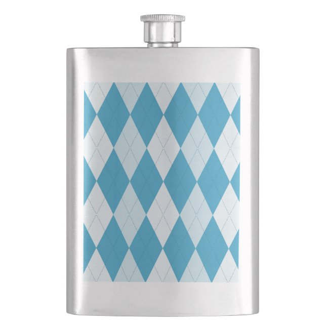 Cantil Azul Pavão Argyle Forma de Diamante Pequeno (Frente)
