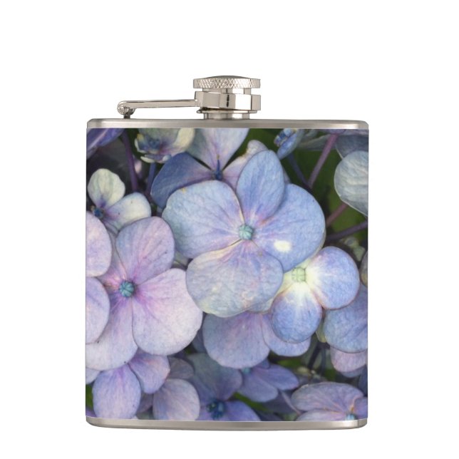 Cantil Azul Roxo Hydrangea Vinil Frasco Molhado (Frente)