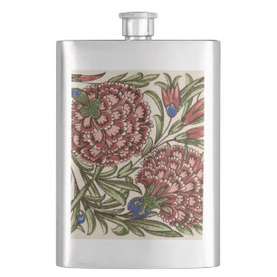 Cantil Azulejo Flor de Cravo Antigo Rústico De Morgan Art