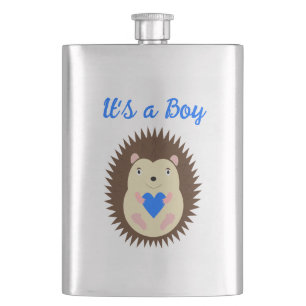 Cantil Baby Menino Azul Coração Ourico Personalizado
