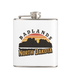 Cantil Badlands North Dakota Retro