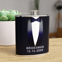 Bala de Casamento Azul Tuxedo Bridesman