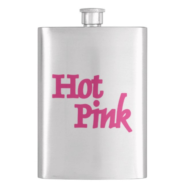Cantil Balão de aço inoxidável rosa quente (Frente)