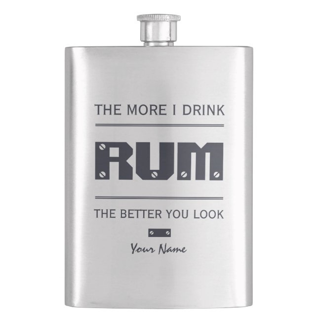 Cantil Balão de monograma personalizado RUM (Frente)