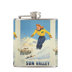 Cantil Balão de Viagens vintage Sun Valley USA