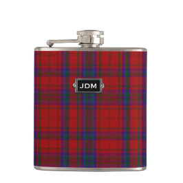 Cantil Balão de Xadrez Clan MacDougall Tartan Monograma