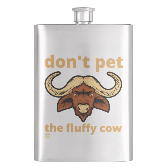 Cantil balão engraçado "FLUFFY COW" (Frente)