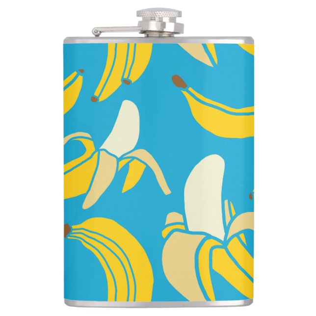 Cantil Bananas amarelas, padrão de fundo azul (Frente)