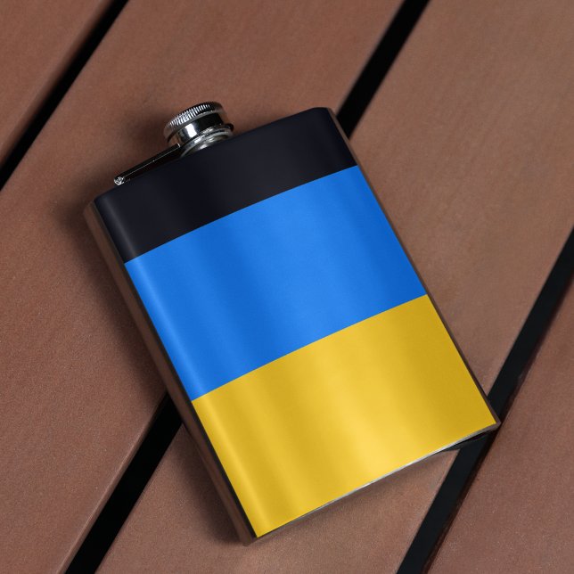 Cantil Bandas Azuis Amarelas (flask)