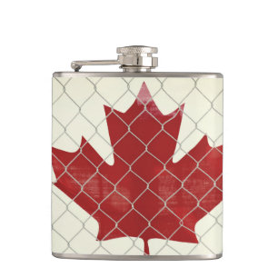 Cantil Bandeira canadense. Fronteira de link de cadeia. R