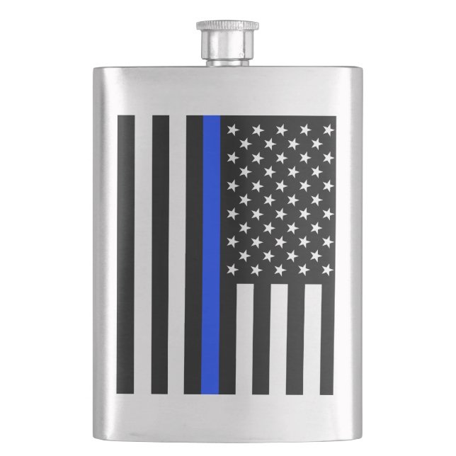 Cantil Bandeira da Polícia Thin Blue Line (Frente)
