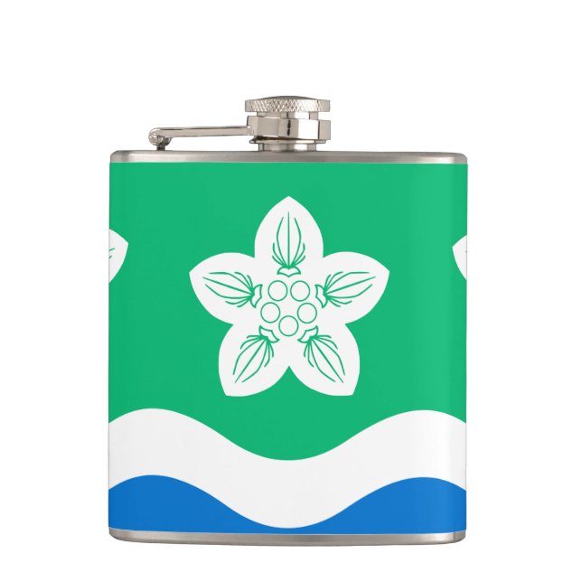 Cantil Bandeira da região de Cumberland Hip Flask (Frente)