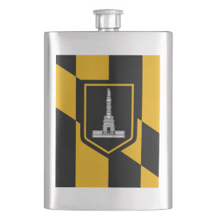 Cantil Bandeira de Baltimore, Maryland Frasco de Hipólito