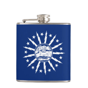 Cantil Bandeira de Buffalo, New York Hip Flask
