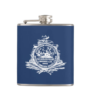 Cantil Bandeira de Charleston, Carolina do Sul: Hip Flask