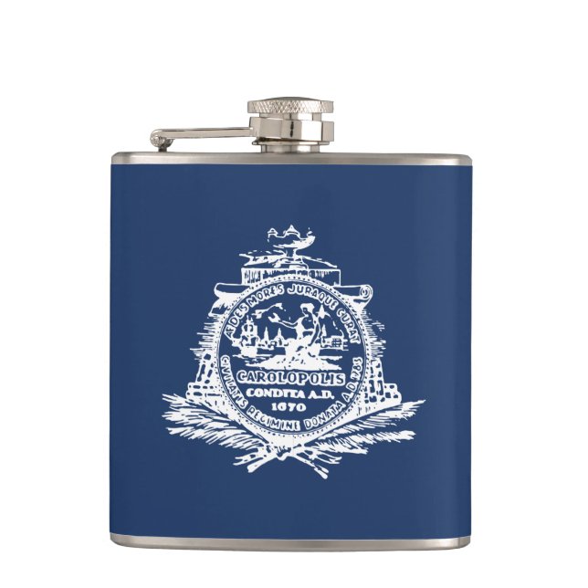 Cantil Bandeira de Charleston, Carolina do Sul: Hip Flask (Frente)