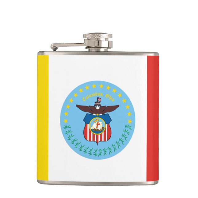 Cantil Bandeira de Columbus, Ohio Flask (Frente)