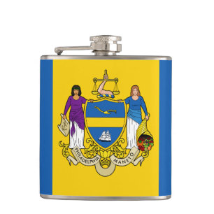 Cantil Bandeira de Filadélfia, Pensilvânia Hip Flask