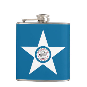 Cantil Bandeira de Houston, Texas Hip Flask