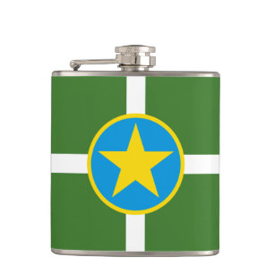 Cantil Bandeira de Jackson, Mississippi Hip Flask