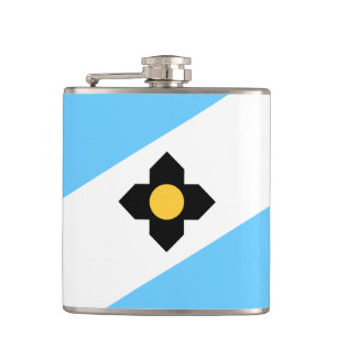 Cantil Bandeira de Madison, Wisconsin Hip Flask
