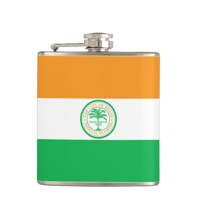 Cantil Bandeira de Miami, Flask (Frente)