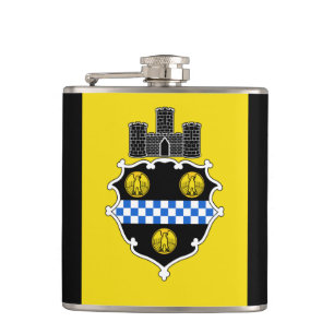 Cantil Bandeira de Pittsburgh, Pensilvânia Flask