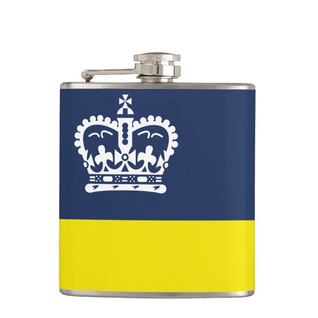 Cantil Bandeira de Regina, Saskatchewan Flask (Frente)
