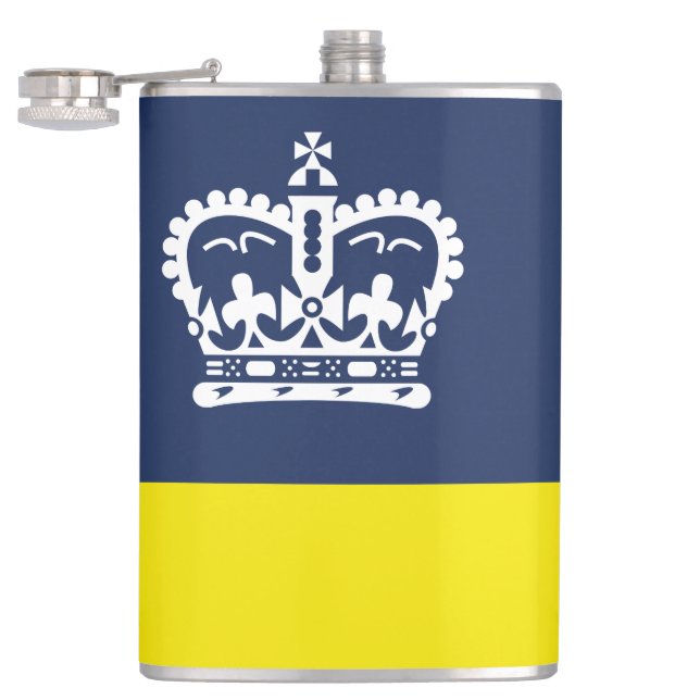 Cantil Bandeira de Regina, Saskatchewan Flask (Aberto)