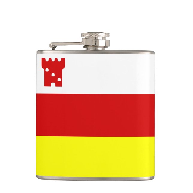 Cantil Bandeira de Santa Bárbara, Califórnia Flask (Frente)