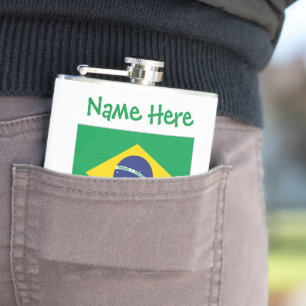 Cantil Bandeira do Brasil Personalizada