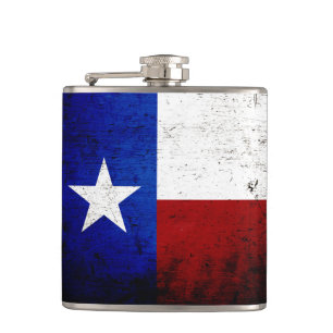 Cantil Bandeira do Estado do Texas Grunge Preto
