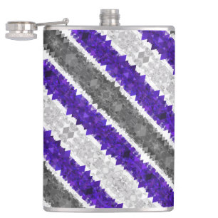Cantil Bandeira do Orgulho Boho Geométrico Mod Retro Grey