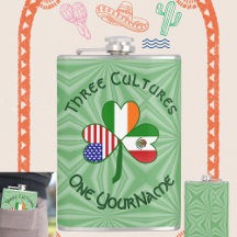 Bandeira do Trevo Irlandês Mexicano Americano