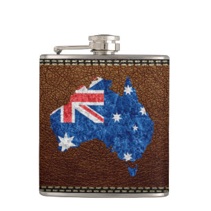 Cantil Bandeira e mapa de Austrália