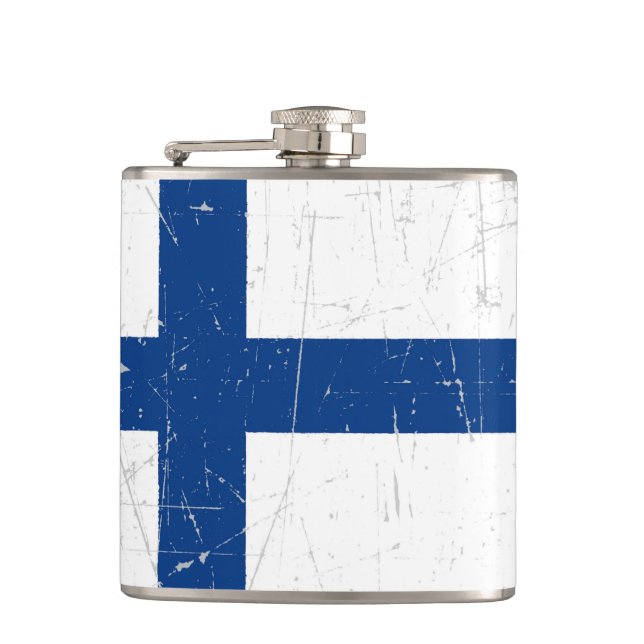Cantil Bandeira finlandesa arrastada e riscada (Frente)