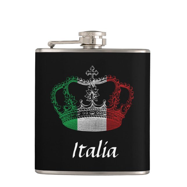 Cantil Bandeira Italia Flask (Frente)